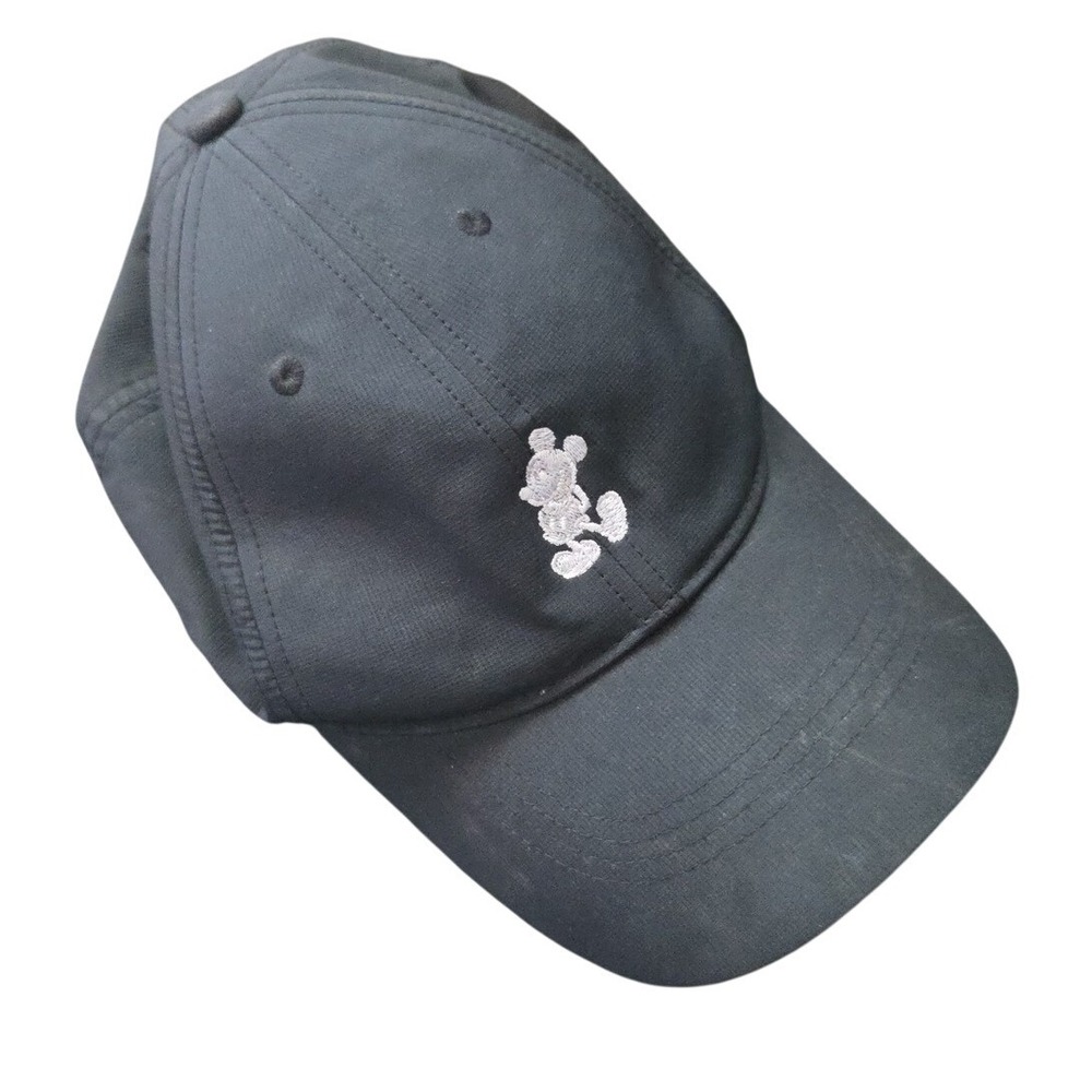 Disney Parks Nike Golf Mickey Mouse Black Athletic Hat Adjustable Sporty Sun - Picture 1 of 5
